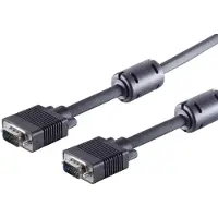 Shiverpeaks S/CONN maximum connectivity Câble S-VGA pour moniteur, 2 x 15 pôles HDD mâle, blindé, 75 ohms, avec (0.20 m), Câble vidéo, Noir