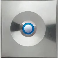 Grothe LED Plaque à étage ETA S200 LEDbl Acier inoxydable massif, LED bleue (Filaire)