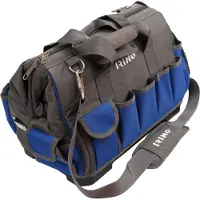Irimo Sac à Outils 16'' Rigide Base Rigide, Grande Capacité, Robustesse -