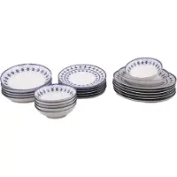 Hermia Concept , GBSATN24Y4R1614, Services de table, Service de table (24 pièces), Blanc, Porcelaine, 25 x 25 x 2 cm