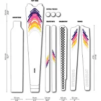 DYEDBRO 80s Gravel Frame Protection Multicolore