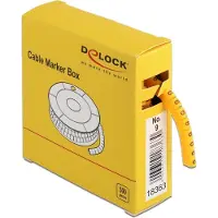 DeLOCK Marquage de câble n° 9, jaune 500 pièces