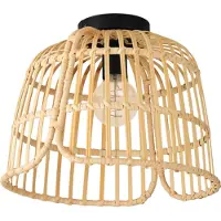 Eglo Plafonnier en rotin Glyneath Ø 37,5 cm
