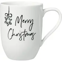 Villeroy & Boch Gobelet avec anse Merry Christmas Statement, Tasse, Blanc