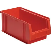 LA-KA-PE boîte de rangement à façade ouverte PLK L290 x L150 x H125 mm PP rouge - 01650 02 01