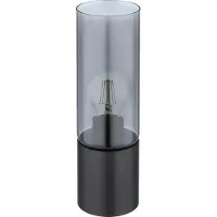 Globo Lampe de table en verre fumé Lampe de table noire Lampe de chevet 21000TB