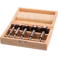 GEKO Coupe-truite, pour bois, 5 pièces, 15-20-25-30-35mm, tige 8mm