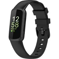 Cover-Discount Fitbit Inspire 3 - Bracelet de remplacement en silicone noir (Silicone), Sangles de montre, Noir