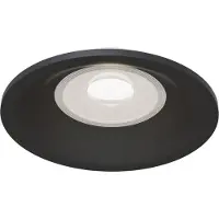 Maytoni Slim Downlight, Luminaire encastré GU10 noir Ø85mm (GU10, Aluminium)