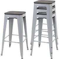 MCW Tabouret de bar -A73 (lot de 4)