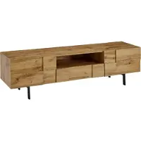 FineBuy Buffet bas en bois chêneReproduction 160x46x43 cm Commode TV avec deux portes Armoire TV haute Table TV Armoire TV Moderne Commode TV Salon