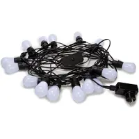 TOOL LAND Tuya Led - 15 M - 15 Lampes Blanches - Càble Noir - Smart