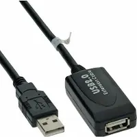 Hapena Rallonge USB 10m USB2AAVA10 USB 2.0,AS mâle vers AK femelle,actif (10 m, USB 2.0)