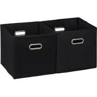 Relaxdays 2x boîte de rangement (33 cm, 2x)