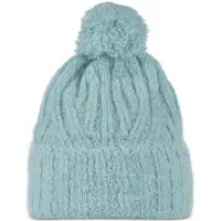 Buff Knitted Beanie Bleu