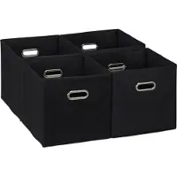 Relaxdays 4x boîte de rangement (30 cm, 26 l, 4x)