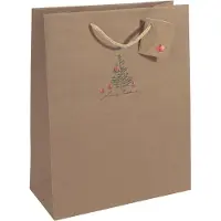 Sigel 5 Pochettes cadeaux Christmas with apples motif 26,0 x 33,0 cm