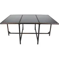 VCM Table de jardin | Table en rotin | Dimensions env. H. 74 x W. 170 x D. 110 cm | Table de jardin | Mobilier de jardin – Raloso 170x110