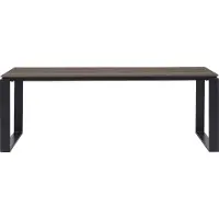 Ebuy24 Martinus table de jardin 100x210cm noir,marron.