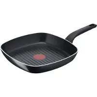 Tefal Poêle à griller Easy Cook & Clean 26x26 cm, Poêle + casserole, Noir