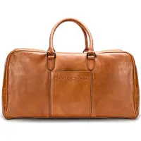 Farmhood Cuir sac de voyage sac à épaule Memphis Travel Bag Cognac marron clair