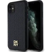 DKNY Dkhmn61pshrpsk Iphone 11xr 6.1 Leather Monogram Pattern Phone Case Clair