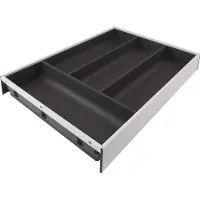 Blum Ambia-Line Range-couverts 425x300x50, acier blanc soie orion gris mat, Range-couverts, Blanc