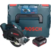Bosch GKM 18V-50 Professional Scie circulaire portative pour le métal sans fil 18 V 136 mm Brushless + 1x batterie 4,0 Ah + L-Boxx - sans chargeur