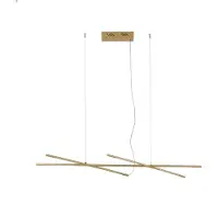 Nova Luce RACCIO LED Suspension laiton 27W blanc chaud 115x53x200cm dimmable 9695214