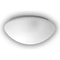 Niermann Standby Niermann LED 10W lampe en verre seulement satiné bord clair, 25cm, blanc chaud, Made in UE