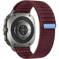 Cover-Discount Galaxy Watch Ultra (47mm) - Bracelet de remplacement en nylon avec velcro (Nylon), Sangles de montre, Rouge