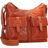 Spikes & Sparrow Cuir sac à épaule bandoulière Bronco Shoulderbag Brandy brun