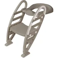DOLU Siège de toilette d'apprentissage avec marchepied, couleur gris pierre