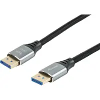 Equip DisplayPort — DisplayPort (2 m), Câble vidéo, Noir, Argent