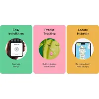 Momax Pinpop Apple Find My Certificated Tracker Blanc (Apple Find My), Traceur, Blanc