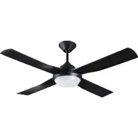 Beacon Ventilateur noir avec 4 pales et leds 213139