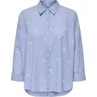 ONLY Chemisier 'ONLNEW LINA' bleu fumé / bleu clair