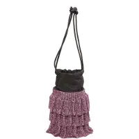 NAEMI Sac à bandoulière violet / noir