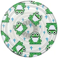 PopSockets Plantcore Grip 8 Bit Frogs 806485 Smartphone Mount Vert