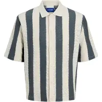 Jack & Jones Chemise 'JORTyler' pétrole / blanc cassé