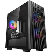 DeepCool Matrexx 40 3FS Boitier PC Sans Alimentation Mini tour Format Micro-ATX Noir (DP-MATX-MATREXX40-3FS)