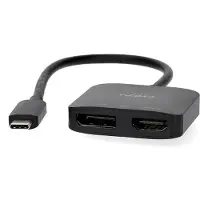 Nedis Usb-c Male To Displayport Female/hdmi Female Adapter Usb 3.2 Gen 1 8k 0.2 M 30hz Argenté