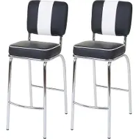 Mendler Tabouret de bar Akita (lot de 2)