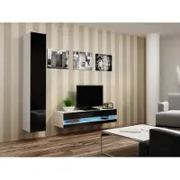 Cama Support de télévision VIGO NEW 30/140/40 blanc/noir brillant
