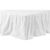 Venture Home Jupe de lit Pixy 200x120 cm Coton Blanc