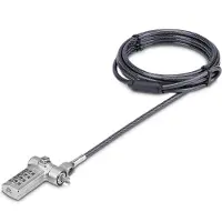 StarTech.com Câble Antivol pour Ordinateur Portable de 2m - Câble de Sécurité pour PC Portable, Compatible avec Noble