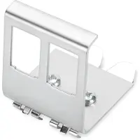 EFB Elektronik EFB Porte-module Keystone pour boîtier, acier inoxydable, p. 2xKeystone (Boîtier), Accessoires électroniques + boîtier, Argent
