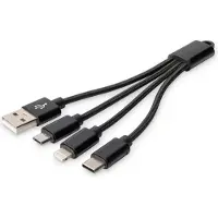 Digitus Usb-a To Lightning Cable Noir