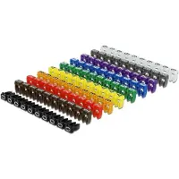 DeLOCK 18304 Kabelmarker Clips 0-9 farbig 100St.