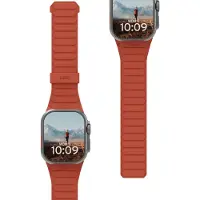 Uag Bracelet Pathfinder réversible en silicone pour Apple Watch | 44/45/46/49 mm - Olive/Rust